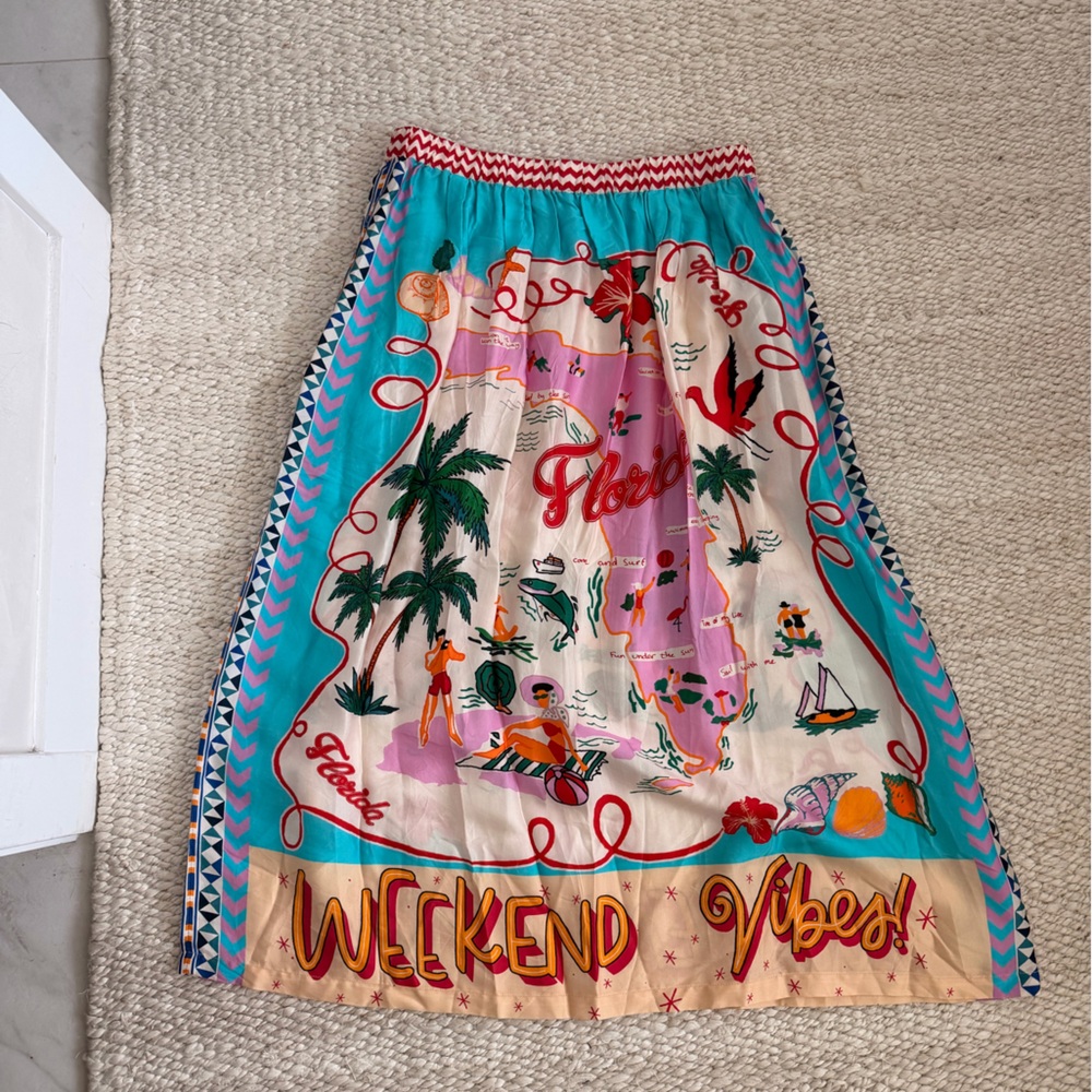 Colorful Graphic Skirt